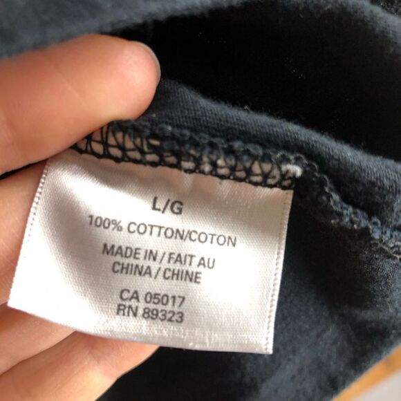 ROOTS 73 Black Fitted Long Sleeve Tee Sz L - Picture 5 of 5